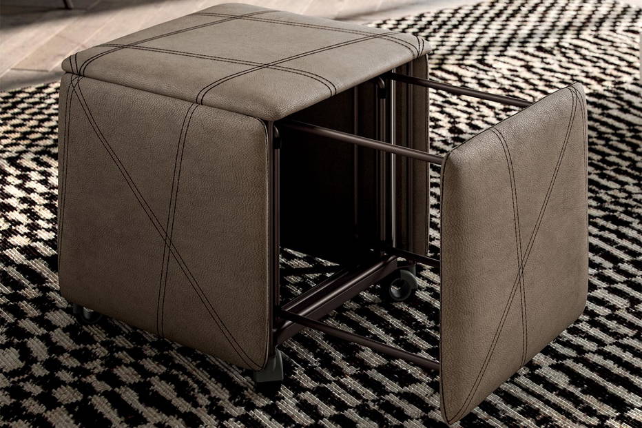 Cubix transforming dining chair, open