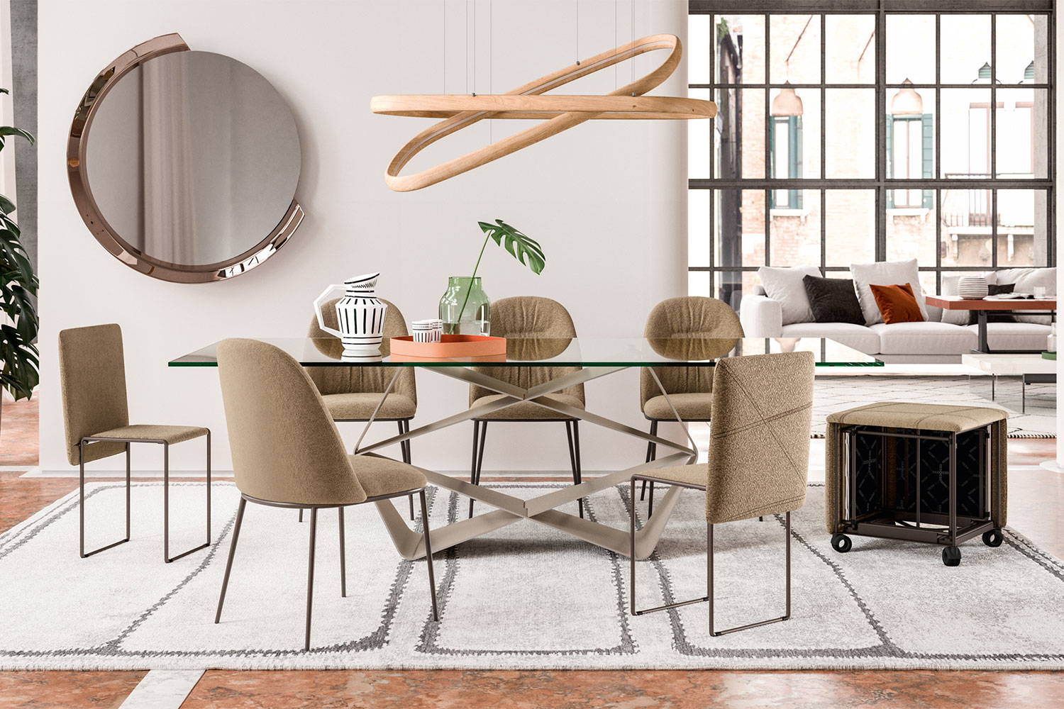 Cubix Transforming Dining Chair by Ozzio Italia | room service 360°