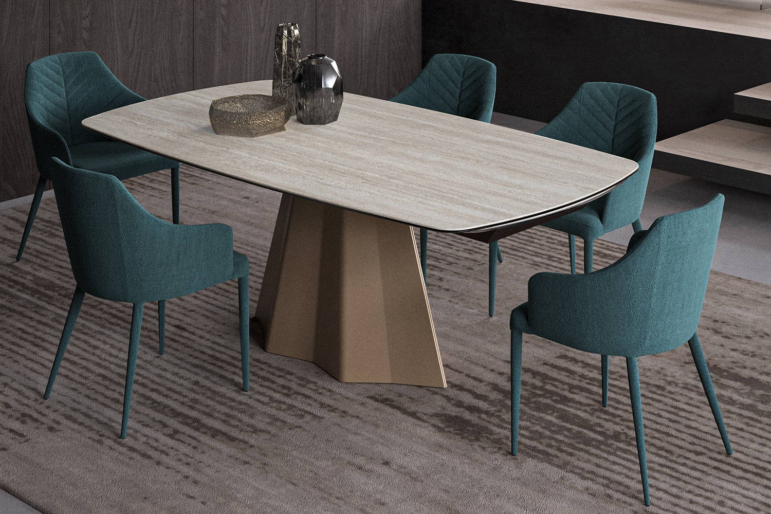 Fil8 Extension Dining Table by Ozzio Italia | room service 360°