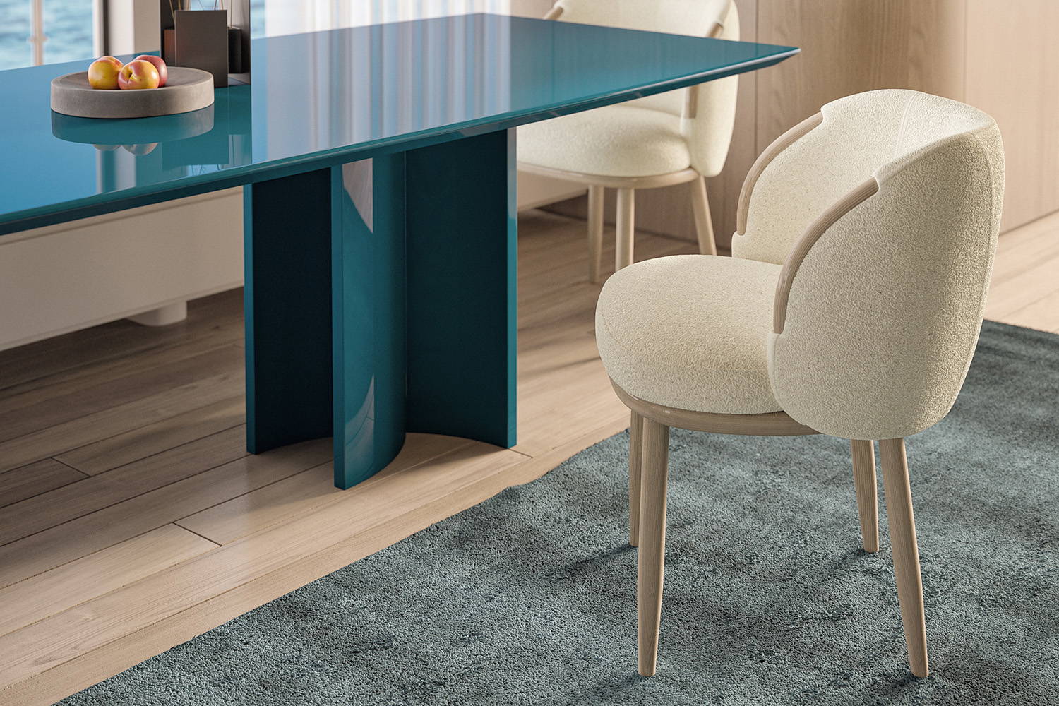 Curve Dining Chair designed by Giuseppe Viganò