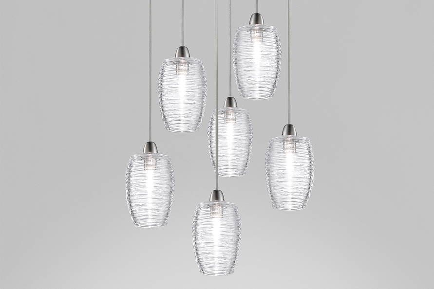 Damasco 6-Pendant Suspension Light