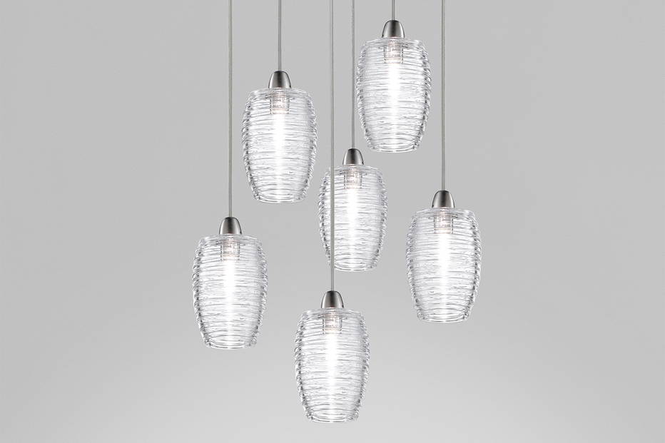 Damasco 6-Pendant Suspension Light