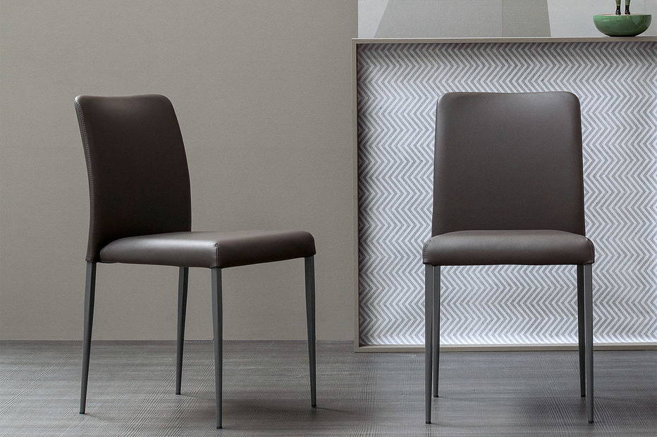 Deli metal dining chairs by Bonaldo
