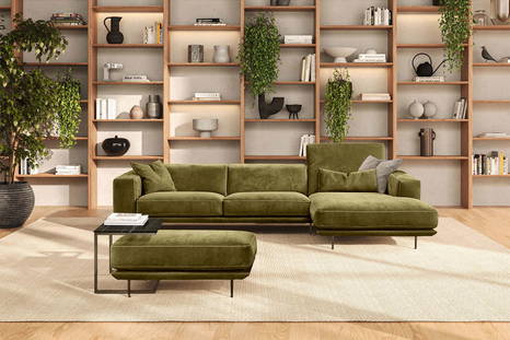 The Denny Sectional Sofa with Chaise by Gabriele Ghetti for Gamma Arredamenti