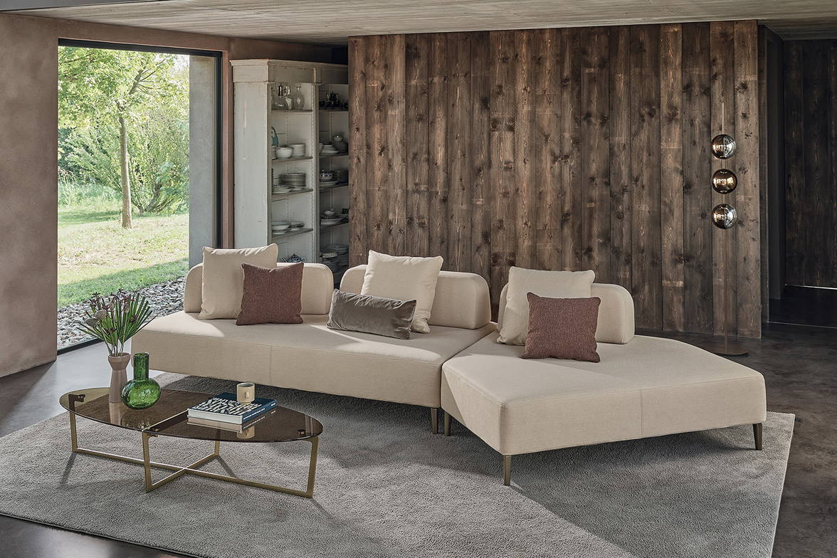 Denver angled sectional sofa designed by Carlo Bimbi for Bontempi Casa Denver angled sectional sofa designed by Carlo Bimbi for Bontempi Casa