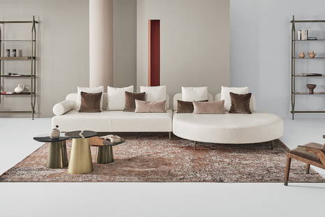 Denver sectional sofa with chaise Comp A by Carlo Bimbi for Bontempi Casa