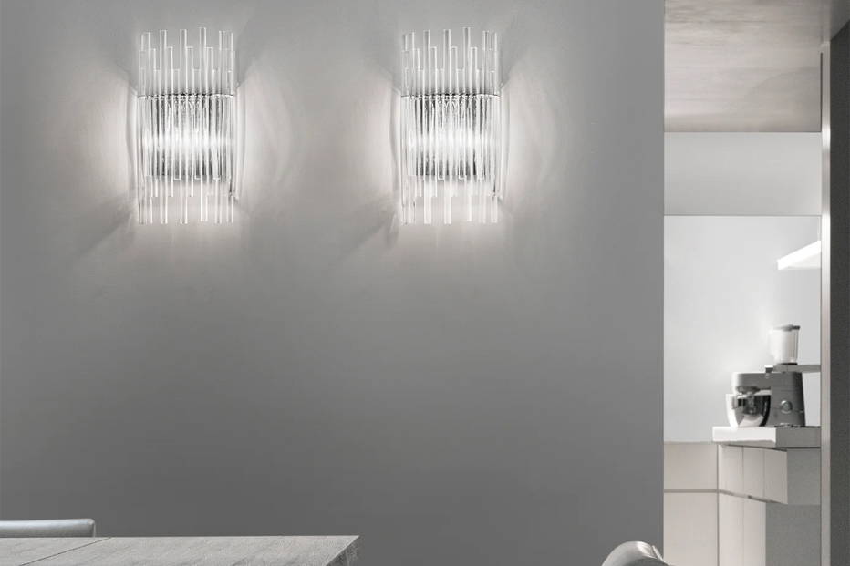 Diadema Wall Sconces in dining room