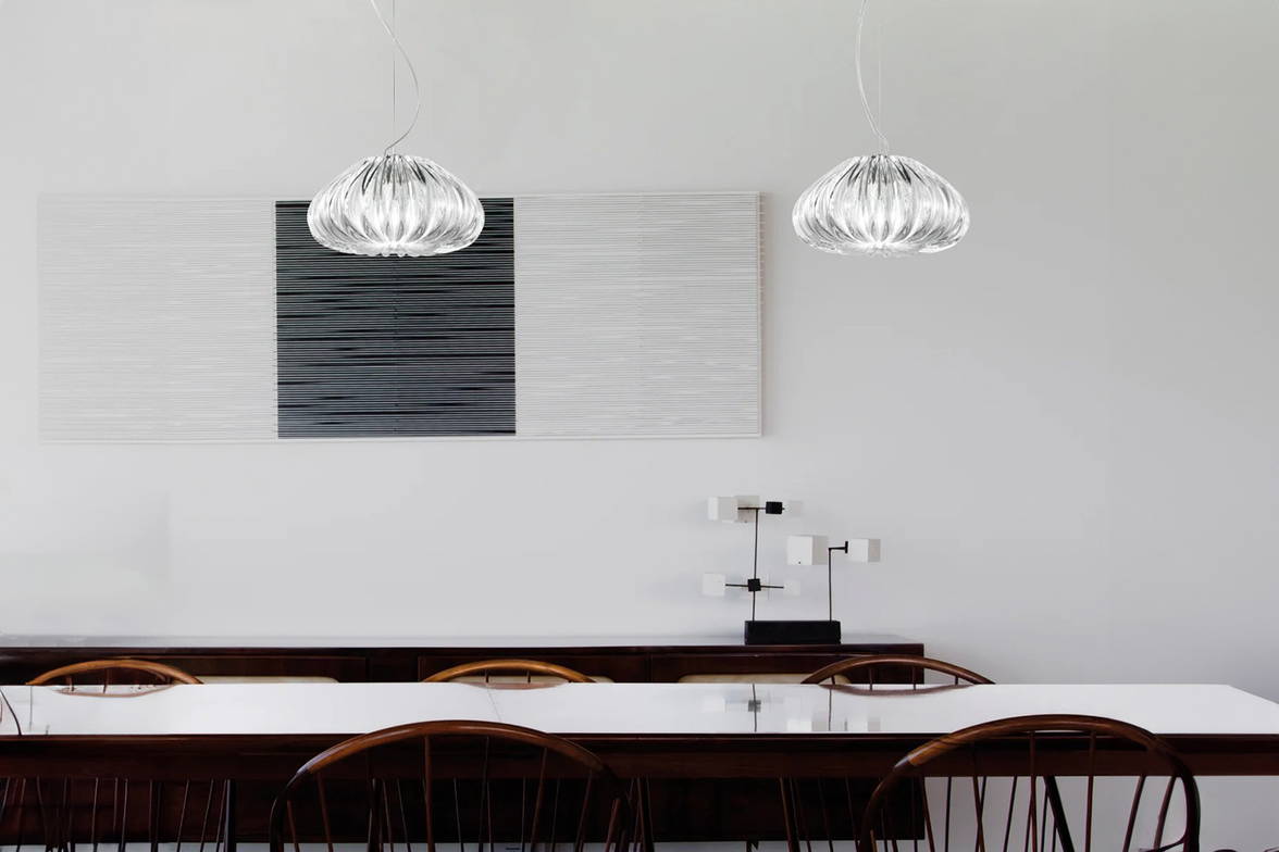 Diamante Pendant lights by Vistosi. Diamante Pendant lights by Vistosi.