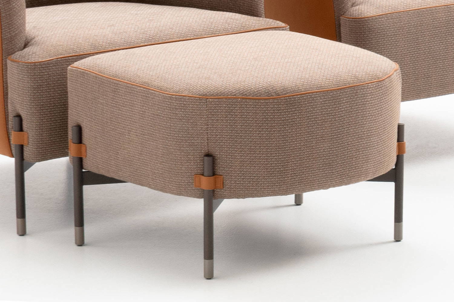 Close-up of the Diga footstool.