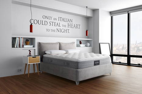 Dolce Vita Dual 12" mattress bedroom composition