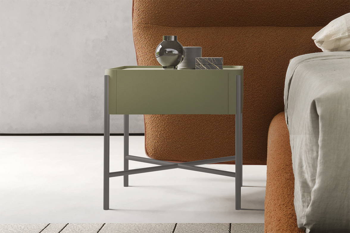 Dolly Nightstand with drawer by Presotto Dolly Nightstand with drawer by Presotto