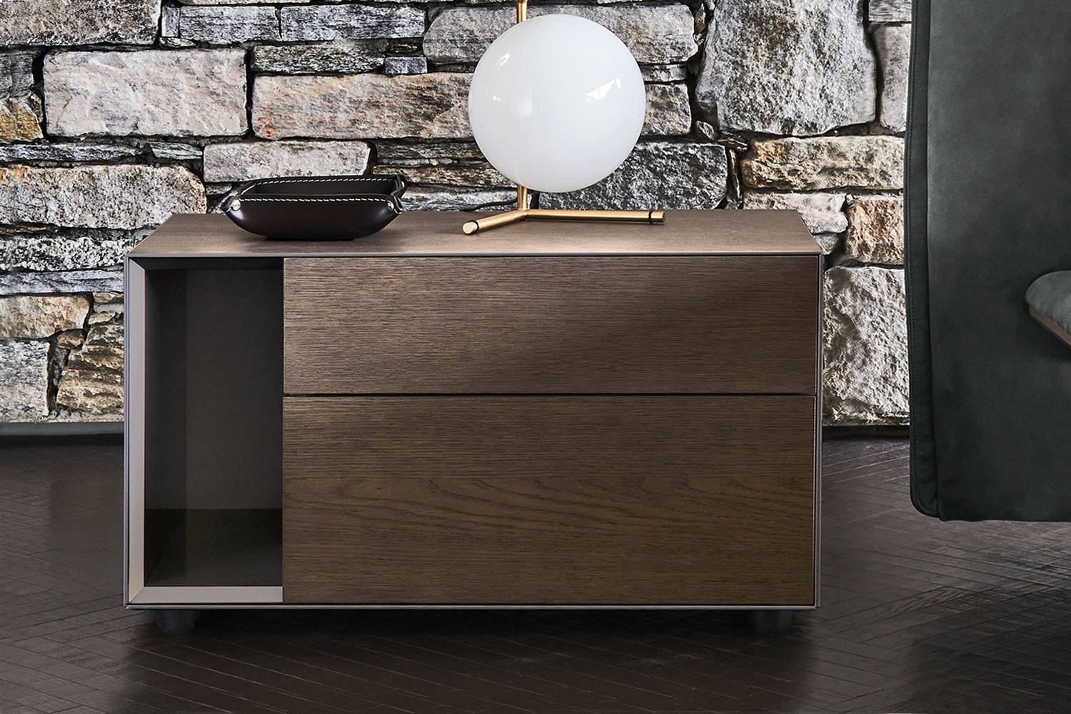 Domino Side-Open Nightstand
