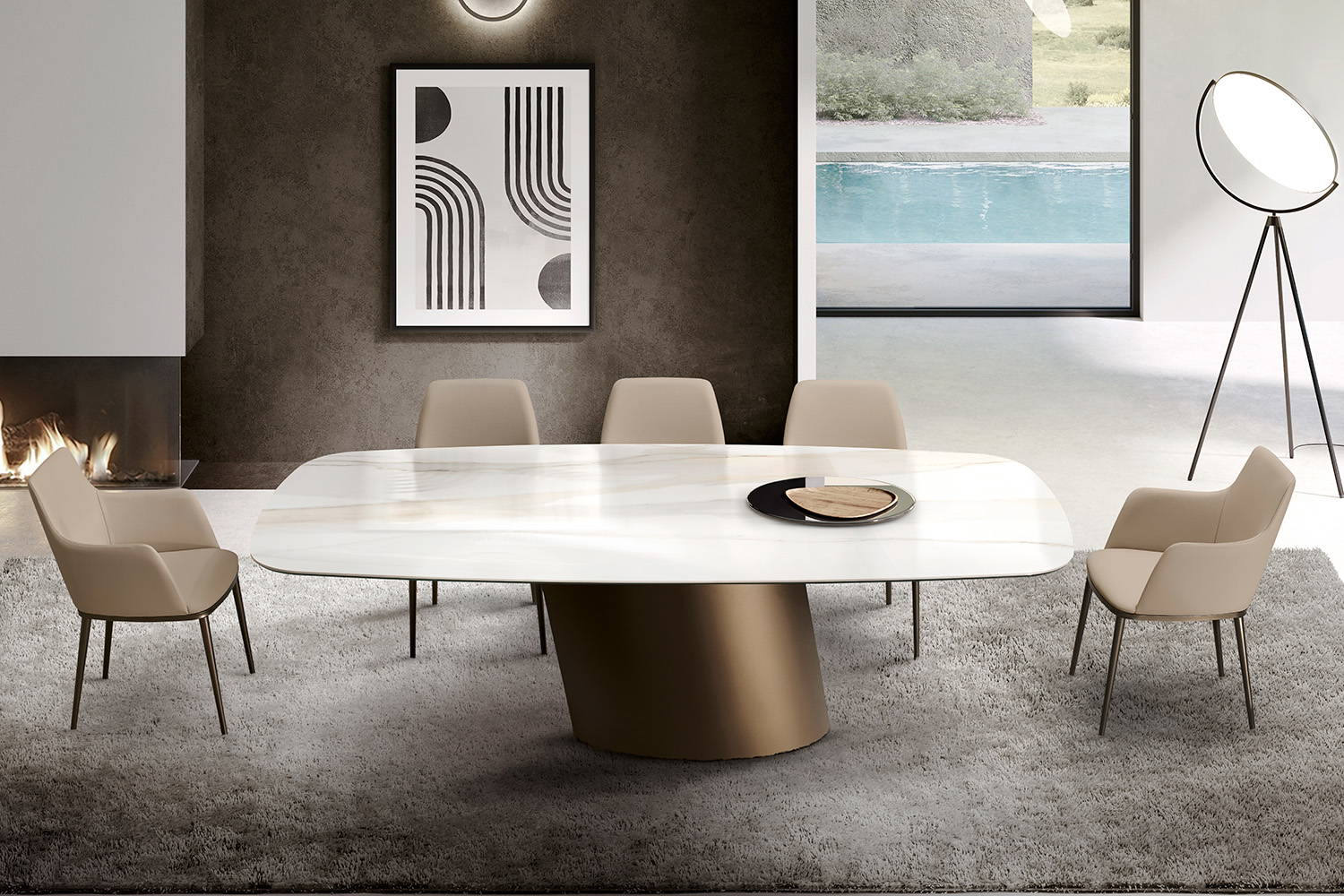 Dorado dining table designed by Moom for eforma