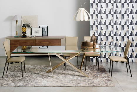 Double dining table by Naos 