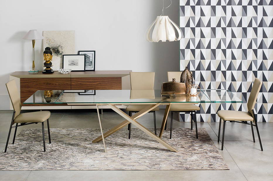 Double dining table by Naos 