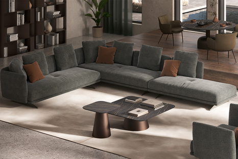 Douglas Sectional Sofa with Peninsula