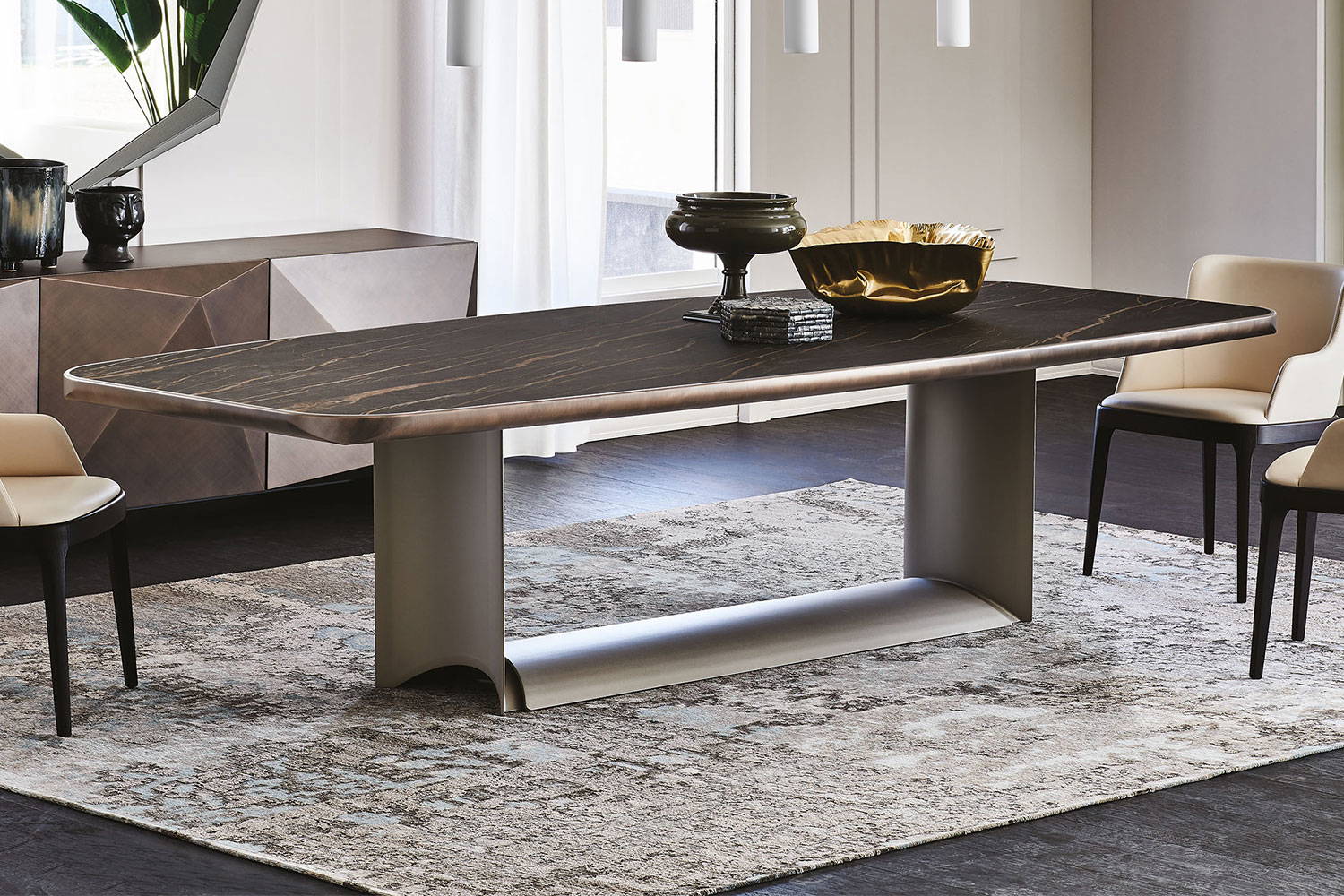 Dragon Keramik Premium Dining Table by Cattelan Italia | room