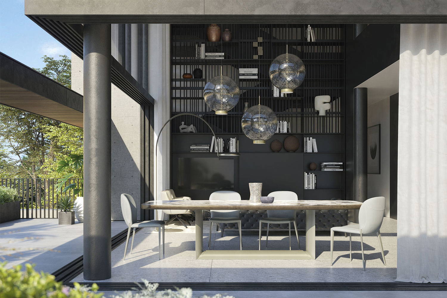 Dragon Keramik Premium Dining Table by Cattelan Italia | room