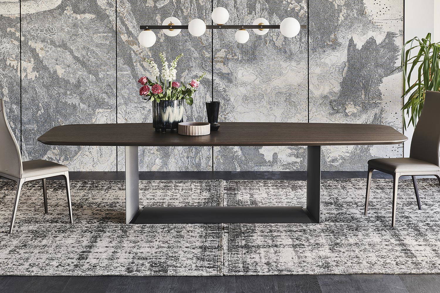 Dragon Wood dining table by Cattelan Italia