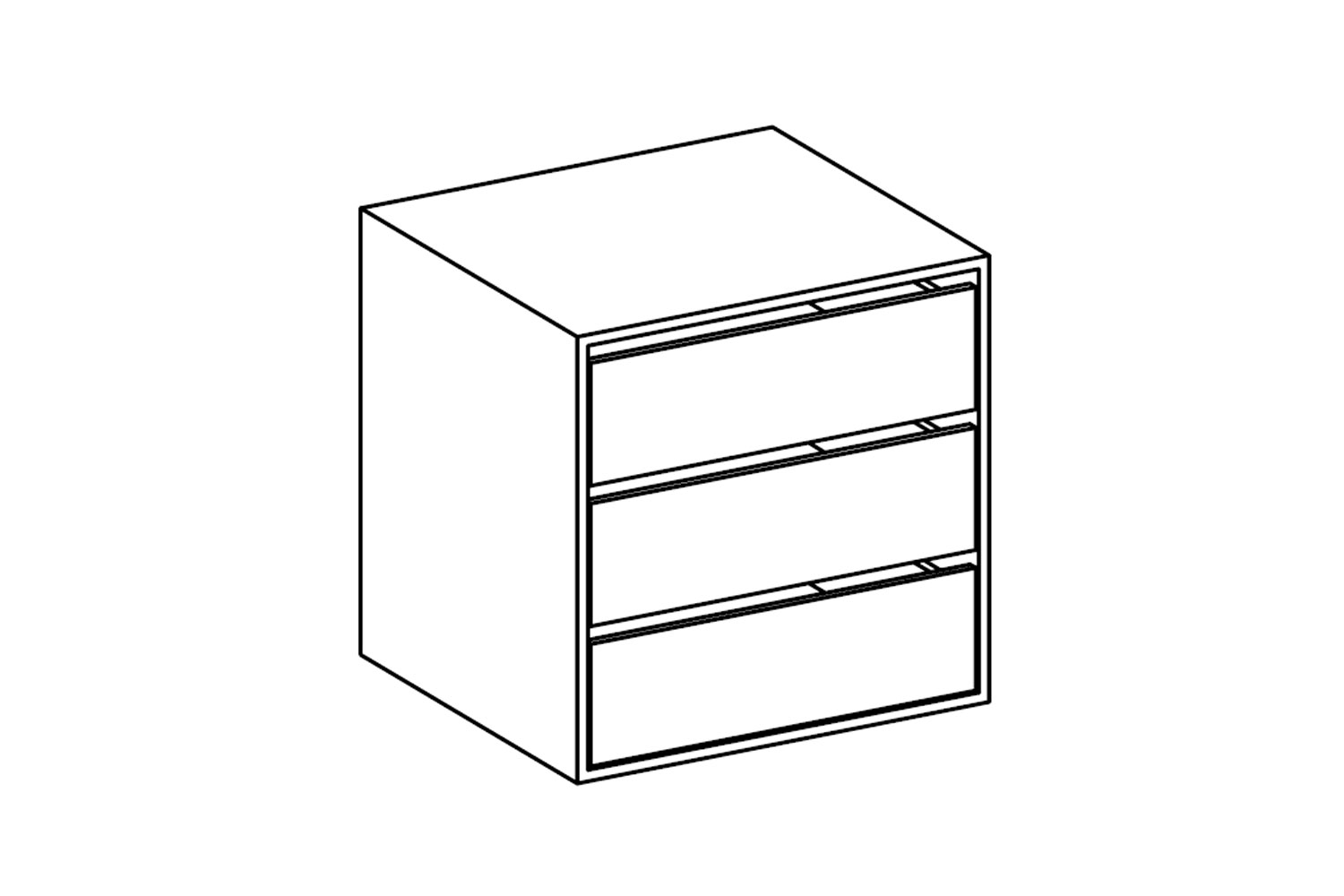 Drawer insert for Shoji sideboard