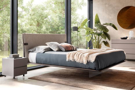 Dress code bed with wood base and acrylic base
