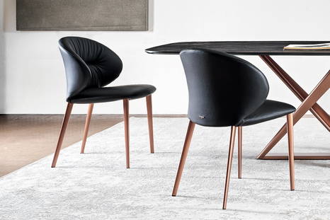 Drop metal chair designed by Pocci & Dondoli