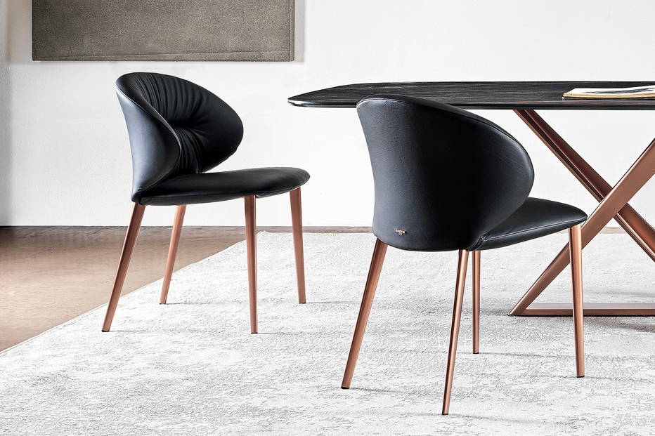Drop metal chair designed by Pocci & Dondoli