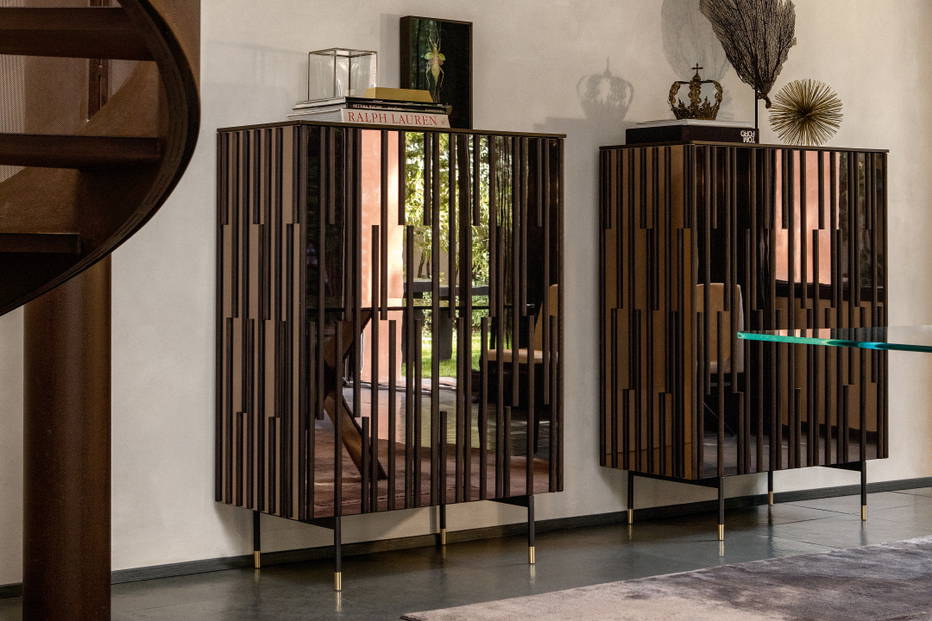 Drops cupboards by Tonin Casa side by side