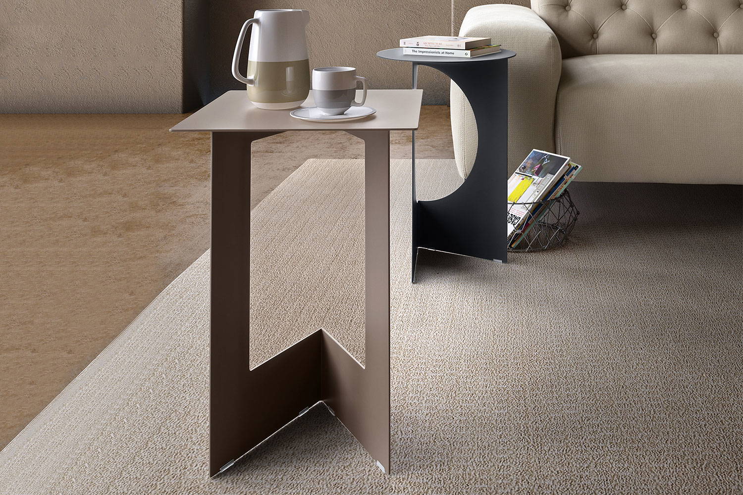 Duetto end tables by Pianca