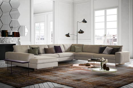 Duo J-Shape sectional sofa by Pianca