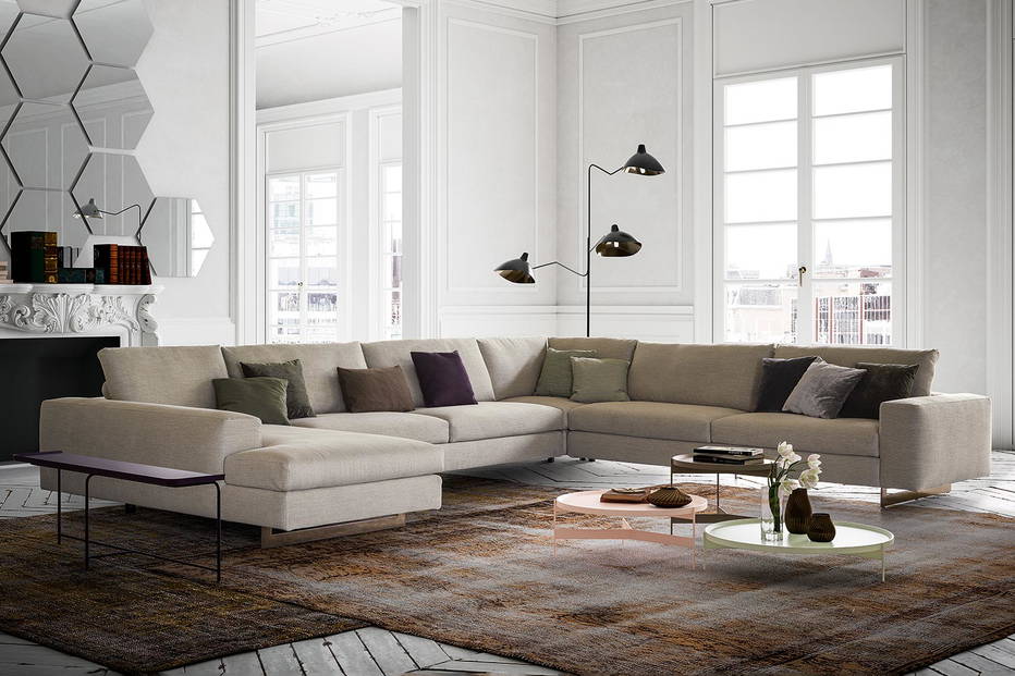 Duo J-Shape Sectional Sofa