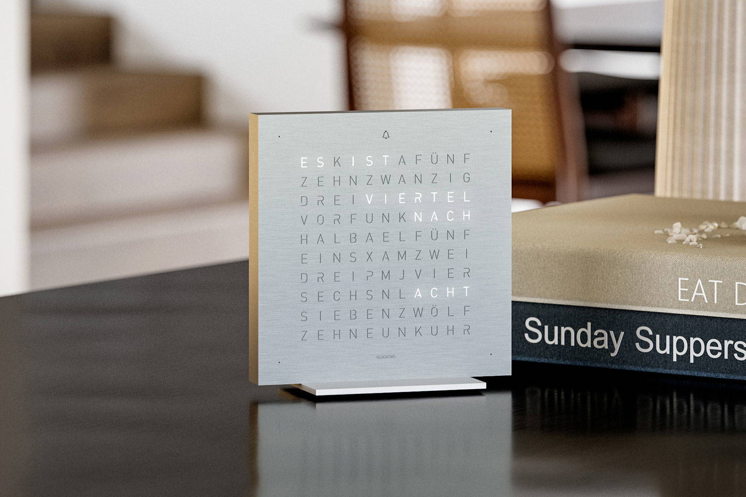 The Earth 13.5 Alarm Clock by Qlocktwo.