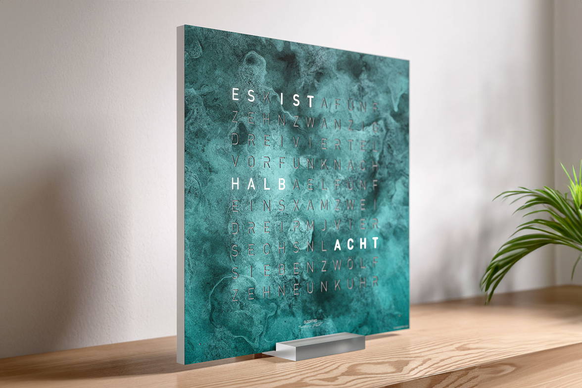 The Earth 45 Creators Edition clock in Vintage Copper on the optional base. The Earth 45 Creators Edition clock in Vintage Copper on the optional base.