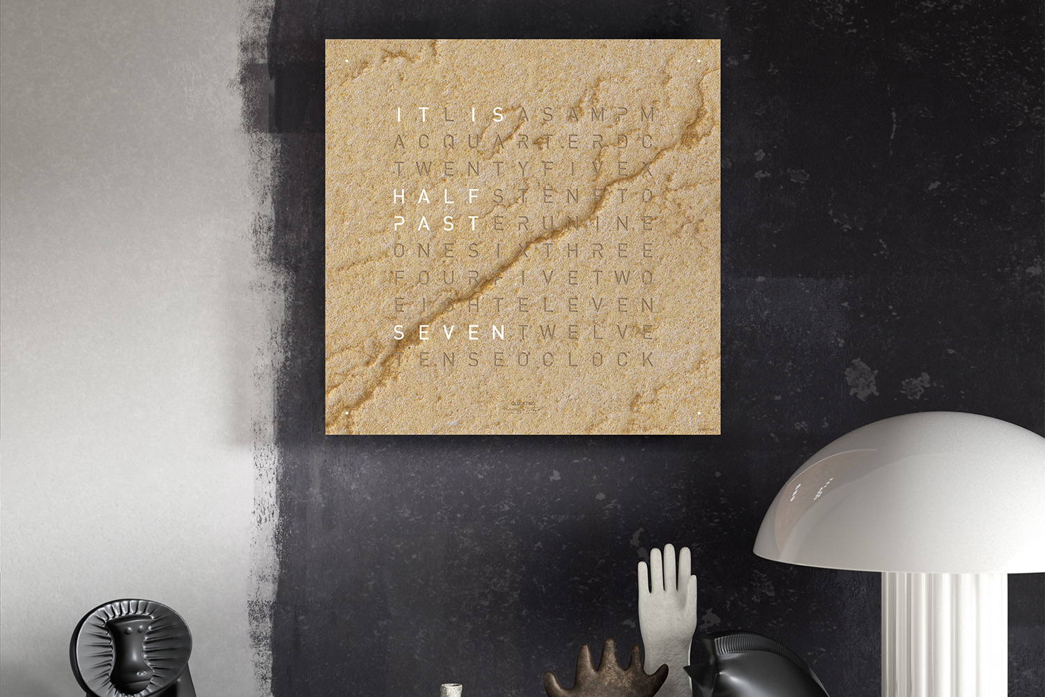 Earth 45 Creator's Edition Clock by QLOCKTWO | room service 360°