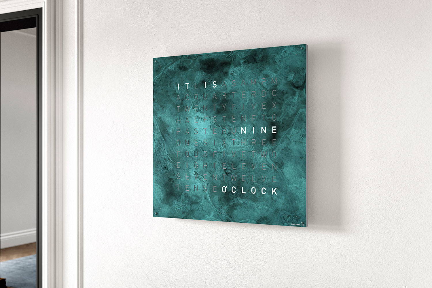 Earth 90 Creator's Edition Wall Clock by QLOCKTWO | room service 360°