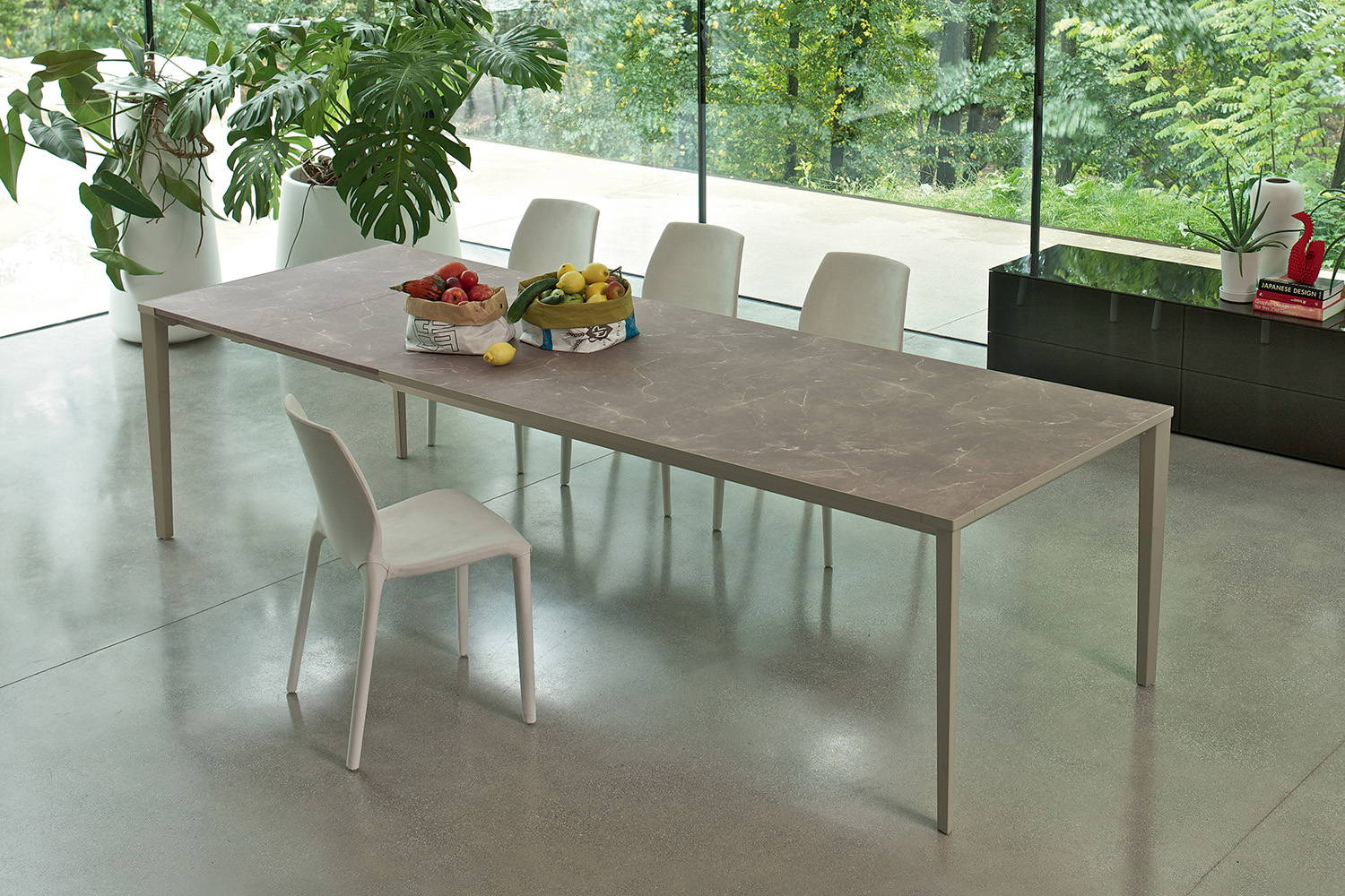 Echo In extension dining table by Bontempi Casa