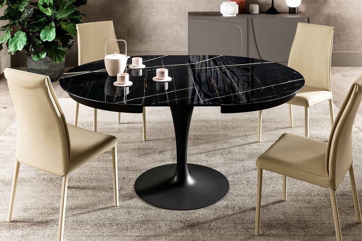 Eclipse extension kitchen table by Ozzio Italia Eclipse extension kitchen table by Ozzio Italia