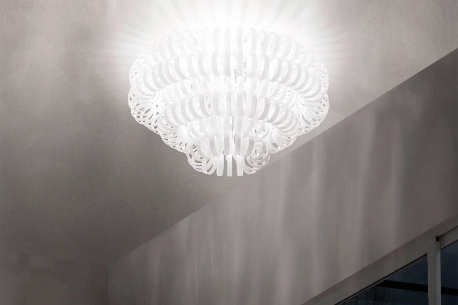 Ecos Flush Mount in living room 