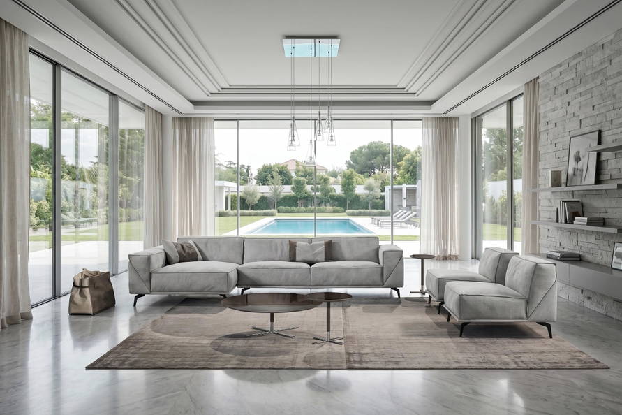 Edwin Corner Sectional Sofa with Peninsula