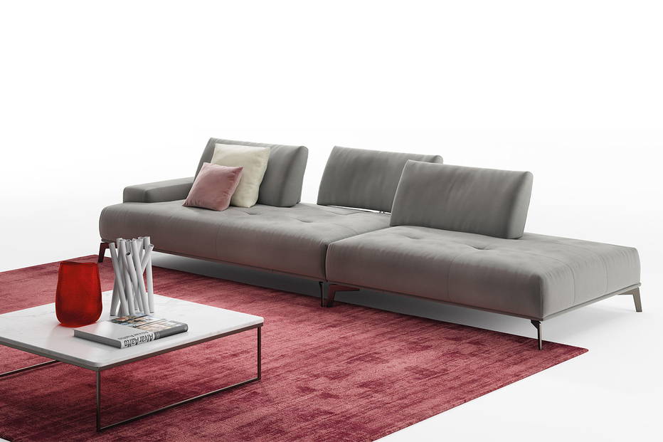 Egeo sectional sofa with peninsula by Nicoline Italia