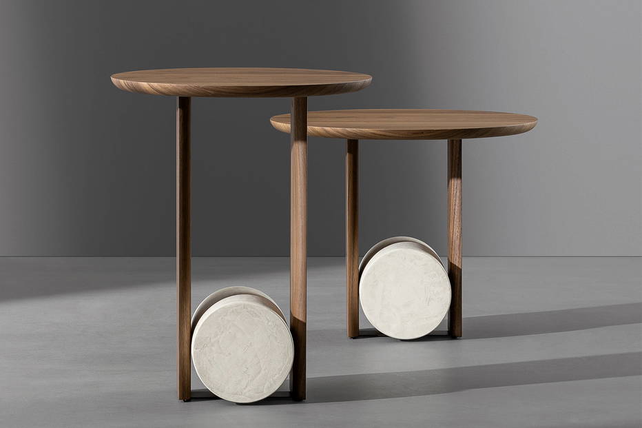 Both sizes of the Element end table.
