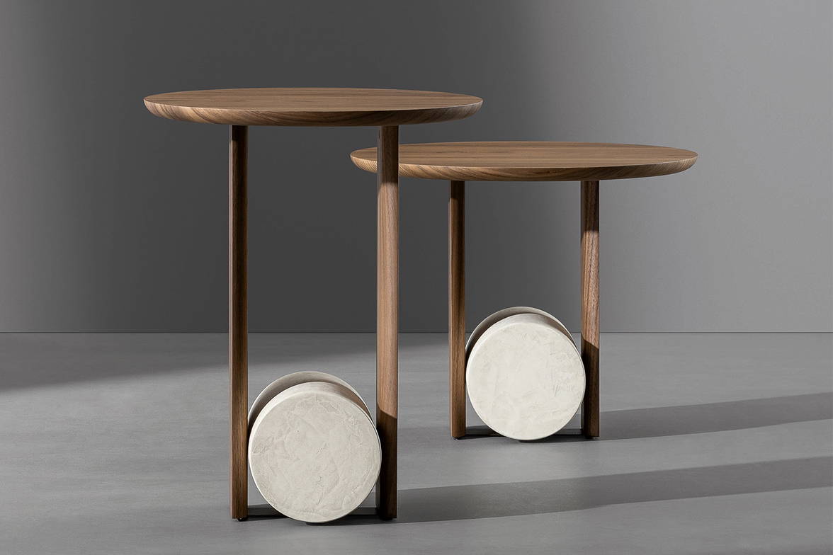 Both sizes of the Element end table. Both sizes of the Element end table.