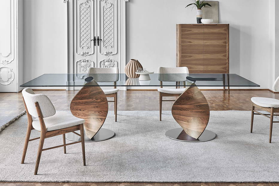 Elika Double Pedestal Dining Table