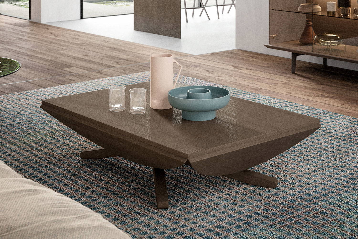 Ellis Transformable Coffee Table by Ozzio Italia