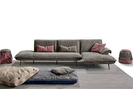 Escape sectional sofa with chaise by Gamma Arredamenti 