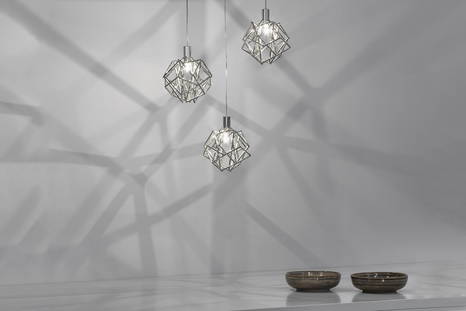Etoile pendant lights hung at different heights