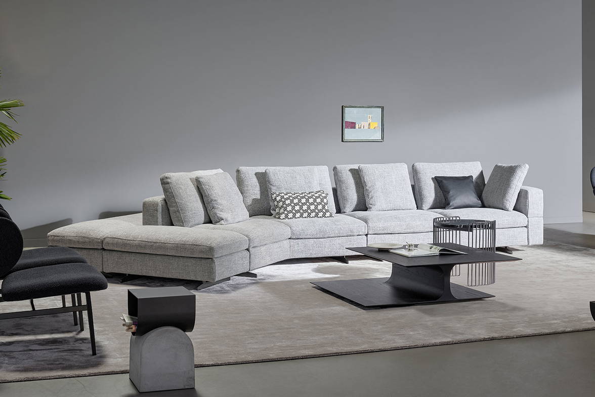Ever More Angled Sectional Sofa with the Kasumi coffee table. Ever More Angled Sectional Sofa with the Kasumi coffee table.