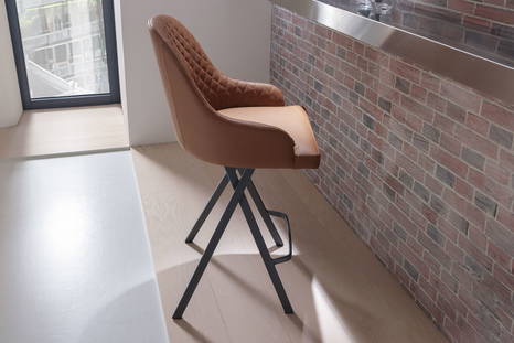 Febo counter stool, side view
