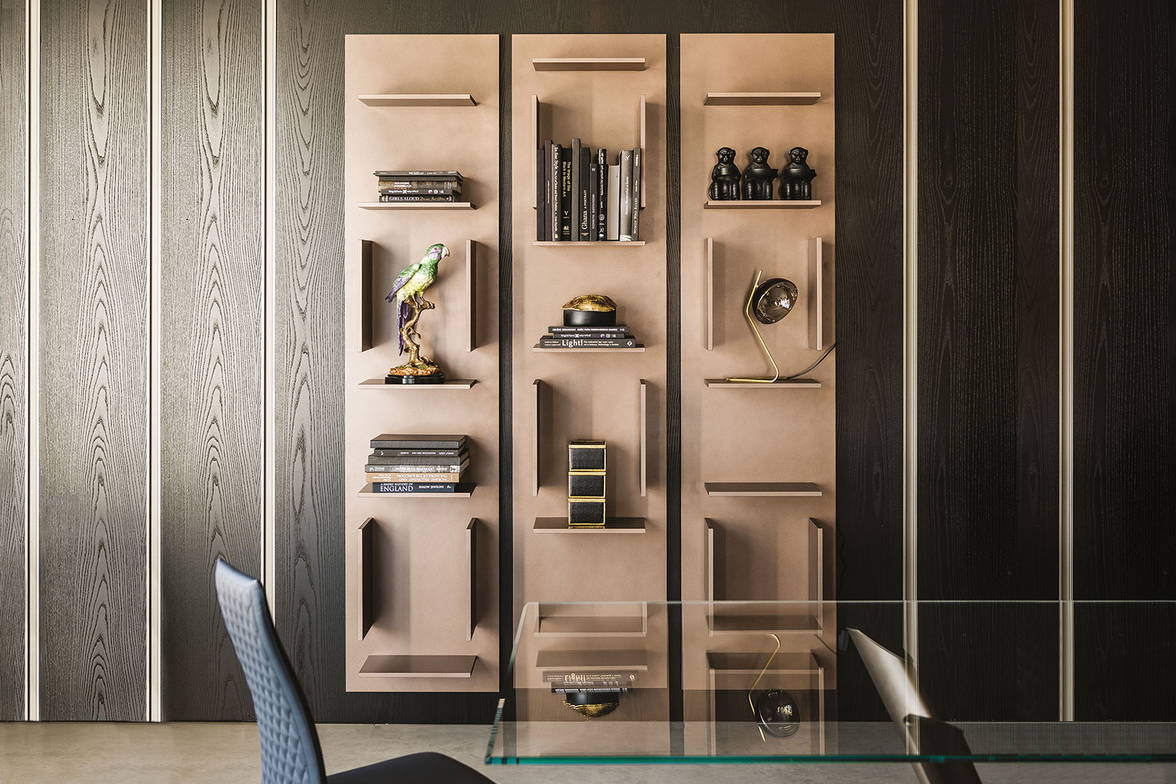 Fifty modular bookcase set of 3 close-up Fifty modular bookcase set of 3 close-up