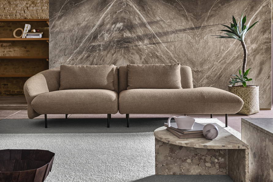 Fleur Sofa With Peninsula